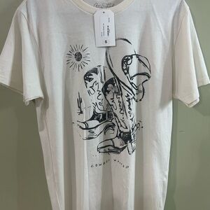 White Graphic Men's T-Shirt